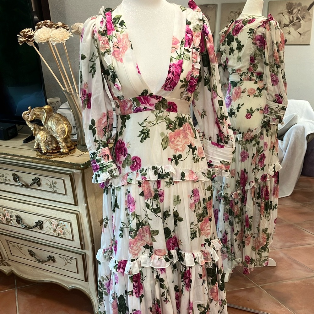 Lorencia Floral Long Sleeve Dress